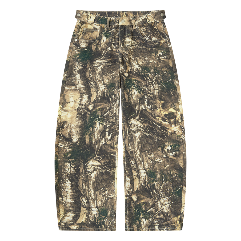 Men's Tree Camo Barrel Leg Pants