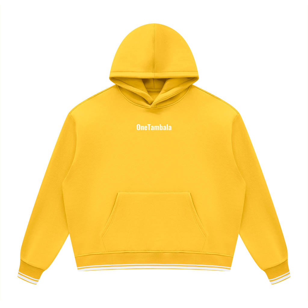 Unisex Oversized Color Block Fleece Hoodie