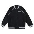Contrast Trim Raglan Varsity Jacket