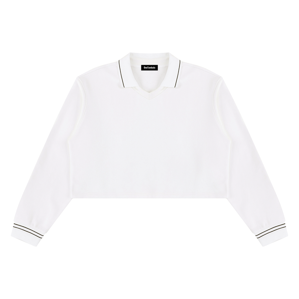 Women’s Crop Collared Sweatshirt