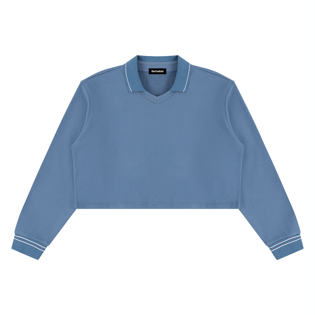 Women’s Crop Collared Sweatshirt