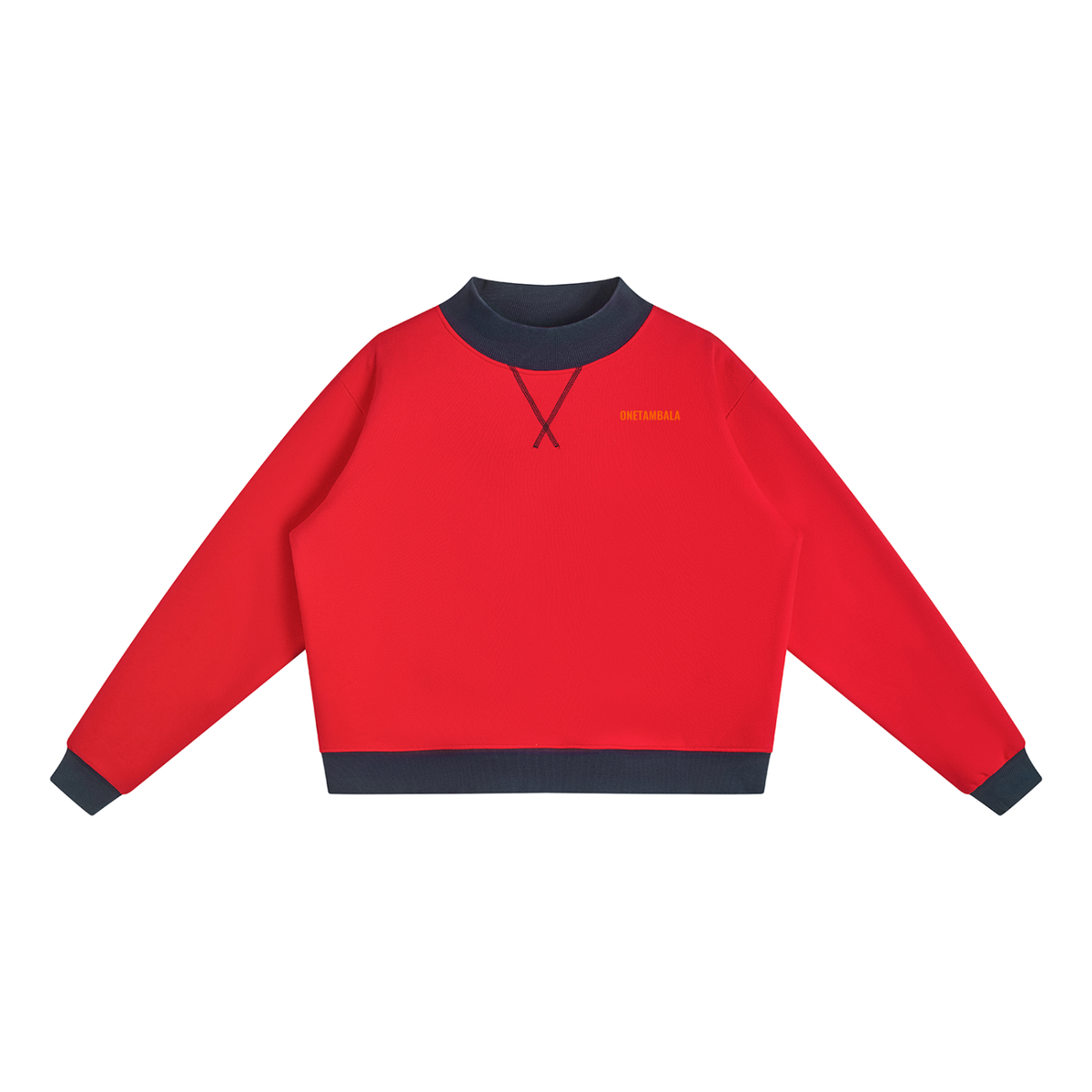 Women’s Mock Neck Crewneck Sweatshirt
