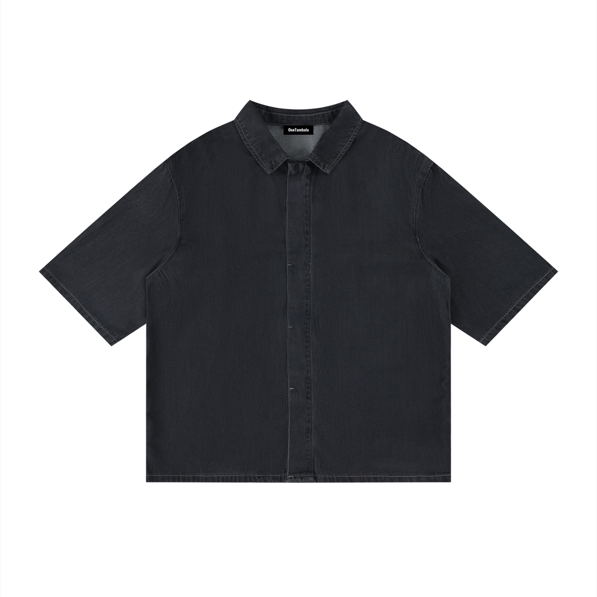 Unisex Vintage Wash Drop Shoulder Lyocell Shirt