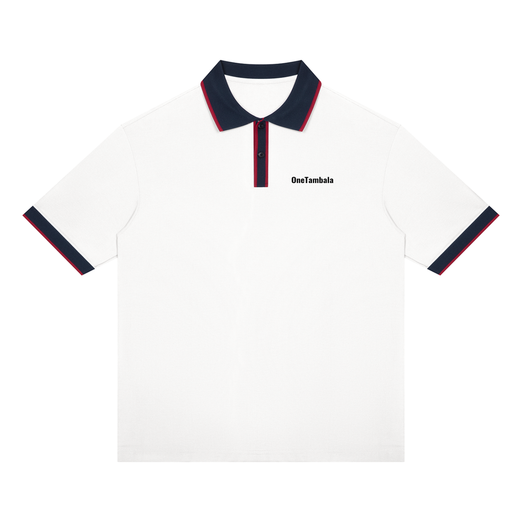 Unisex Color Block Polo Shirt