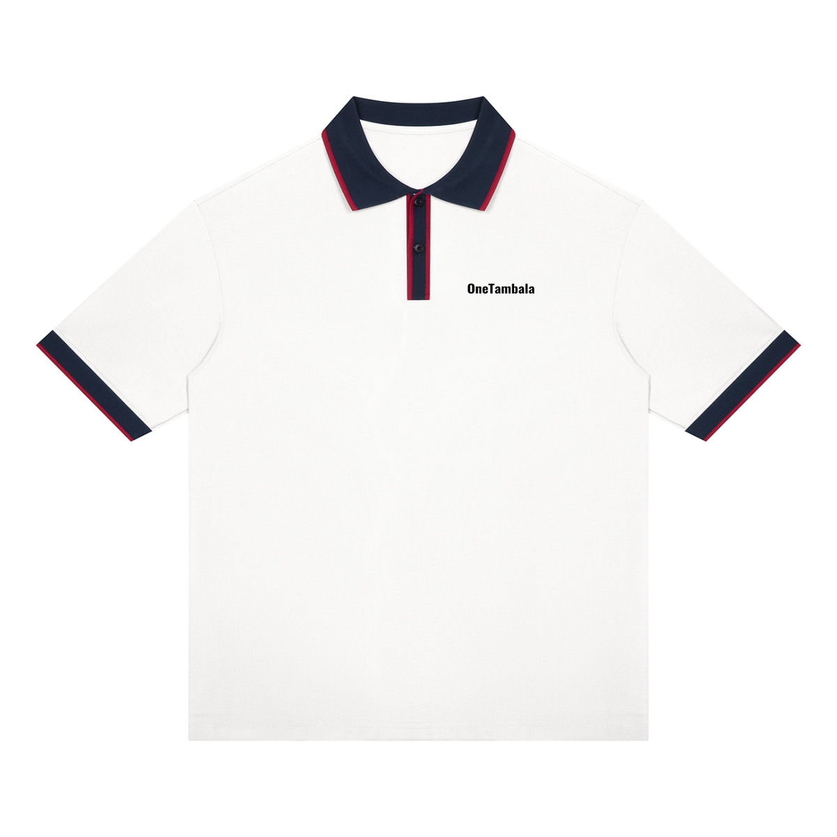 Unisex Color Block Polo Shirt