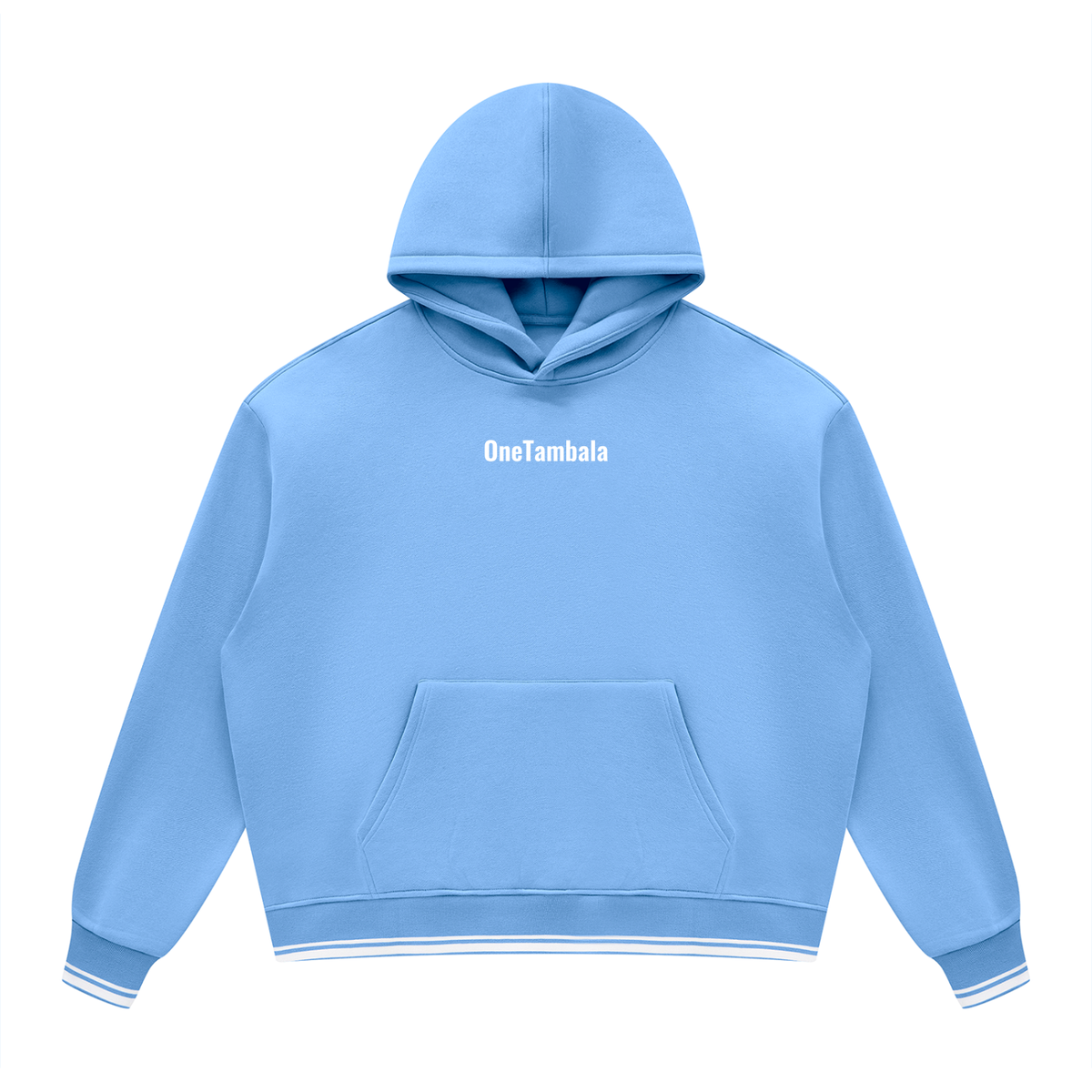 Unisex Oversized Color Block Fleece Hoodie