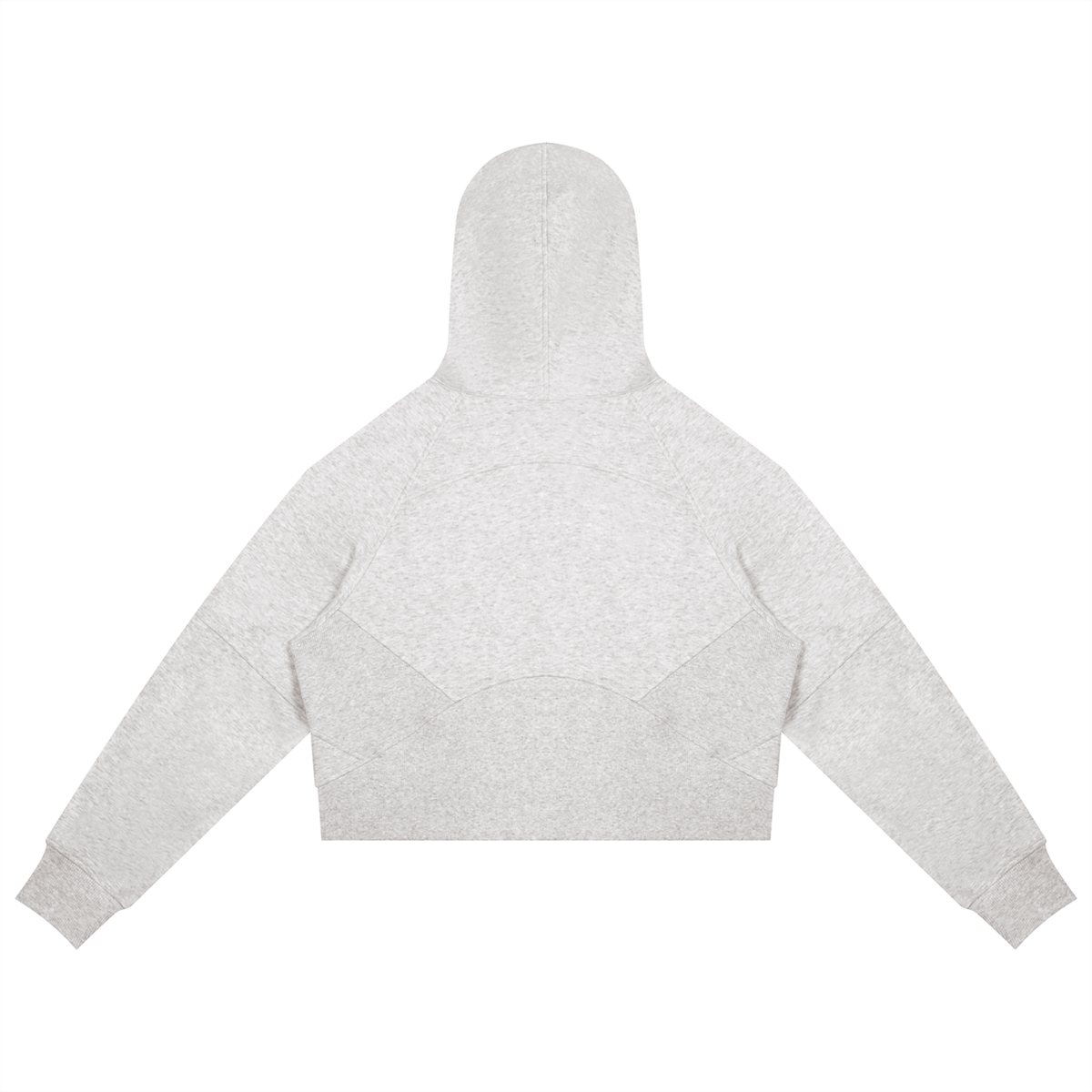 Cropped Zip-Through Hoodie