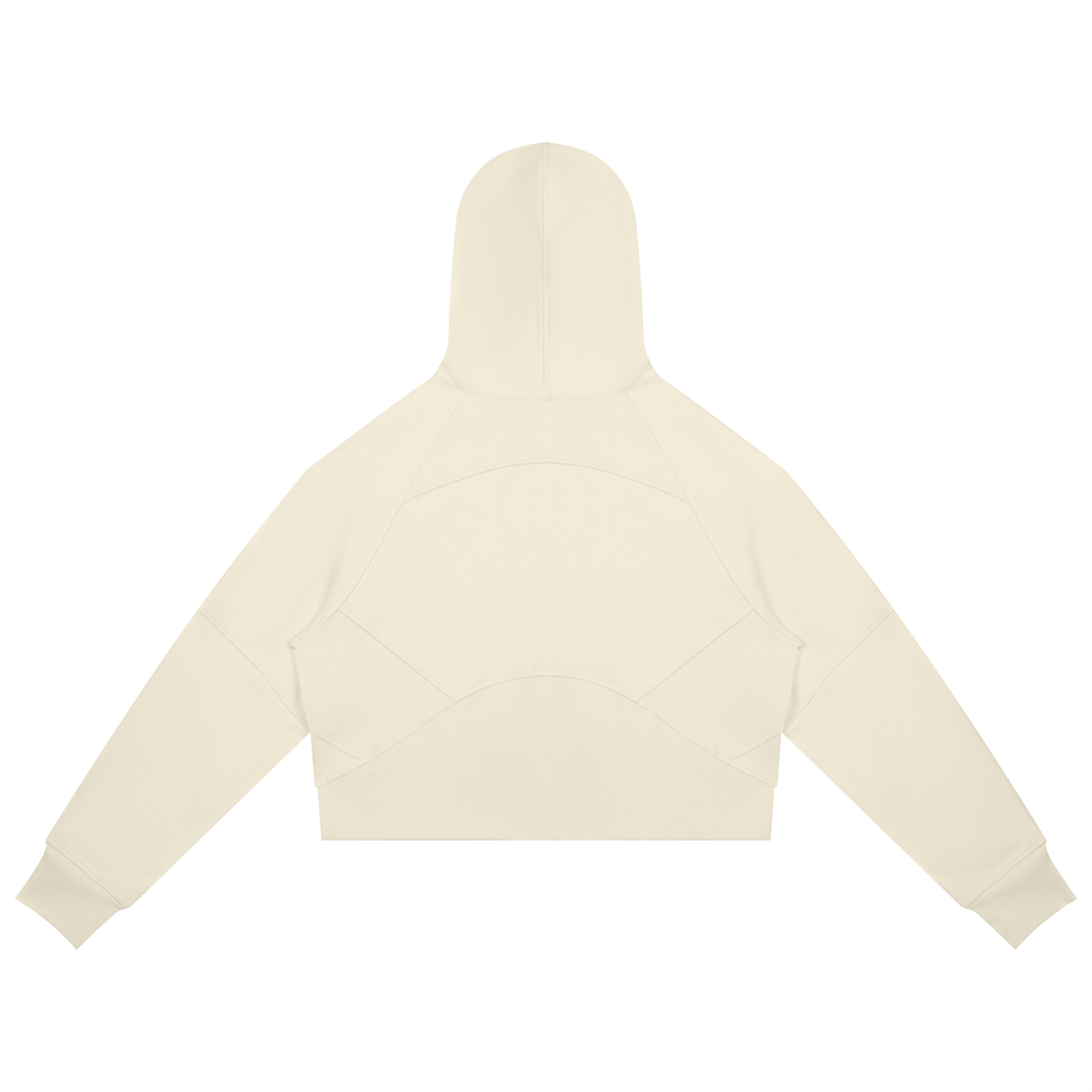 Cropped Zip-Through Hoodie