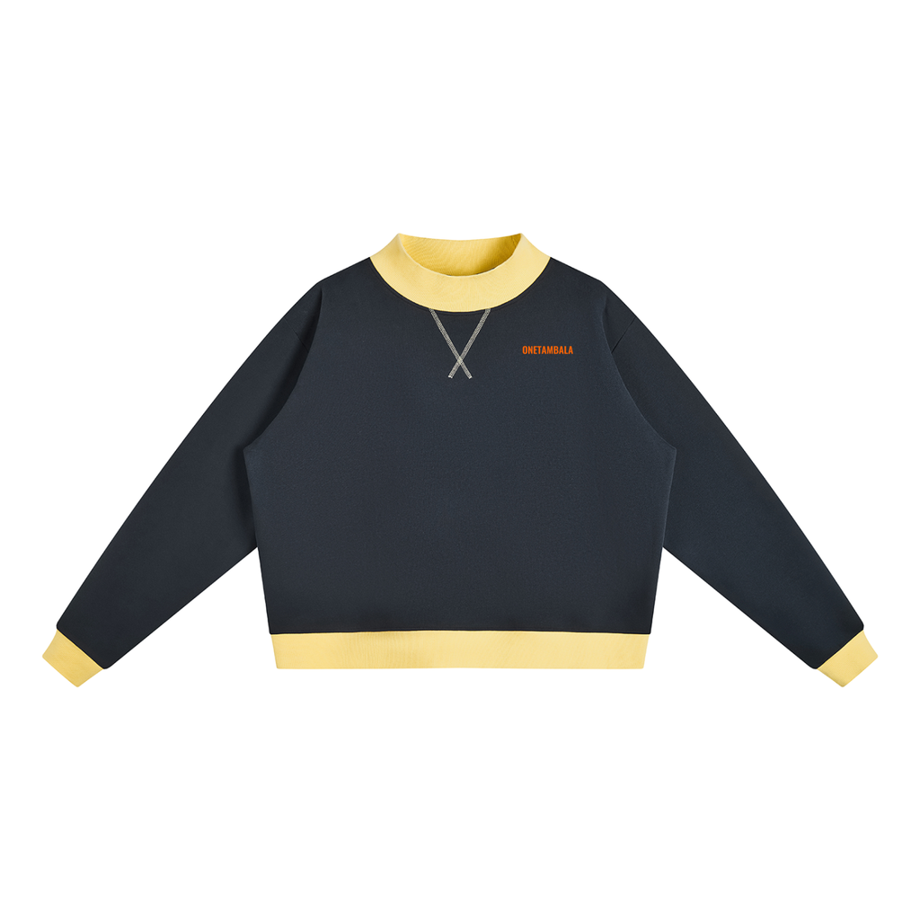 Women’s Mock Neck Crewneck Sweatshirt