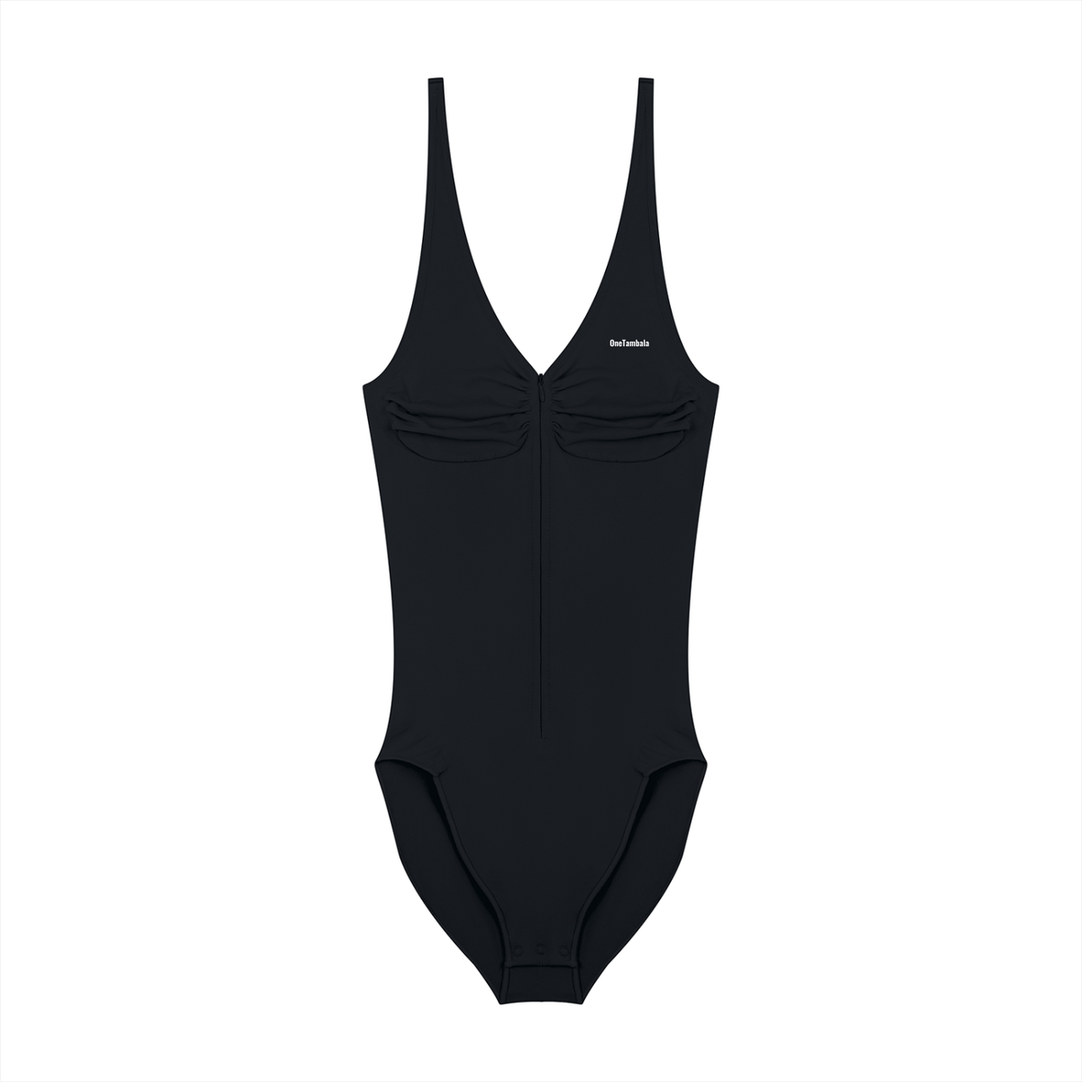 Women’s Full-Zip Ruched Bodysuit