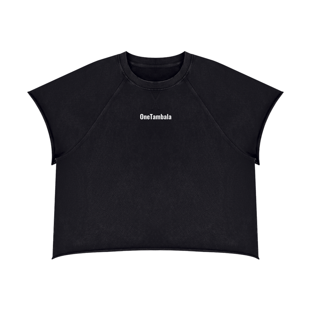 Unisex Vintage Wash Raw Edge Boxy T-Shirt