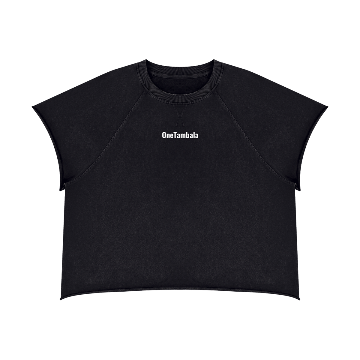 Unisex Vintage Wash Raw Edge Boxy T-Shirt