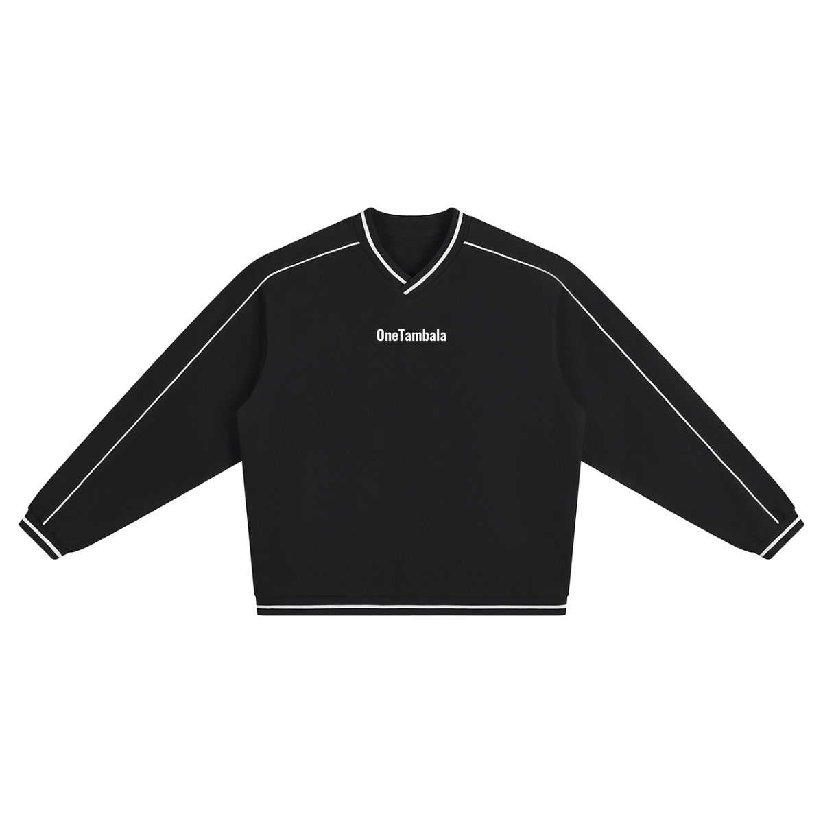 Unisex Color Block V-Neck Sweatshirt