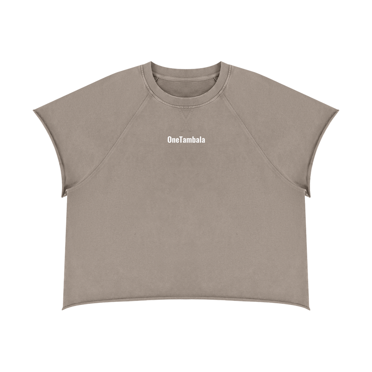 Unisex Vintage Wash Raw Edge Boxy T-Shirt