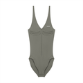 Women’s Full-Zip Ruched Bodysuit