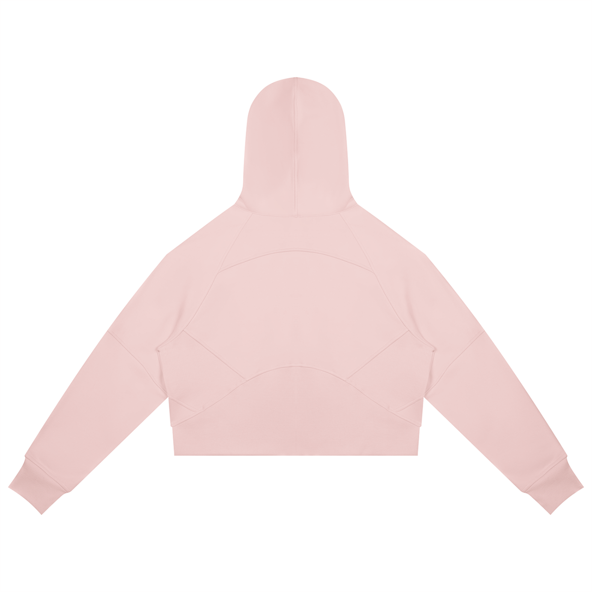 Cropped Zip-Through Hoodie