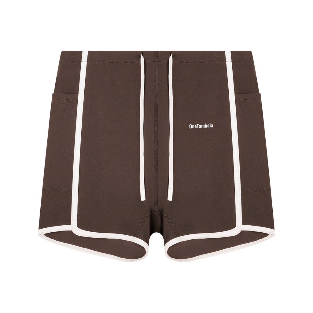 Women's High Waisted Ringer Yoga Shorts