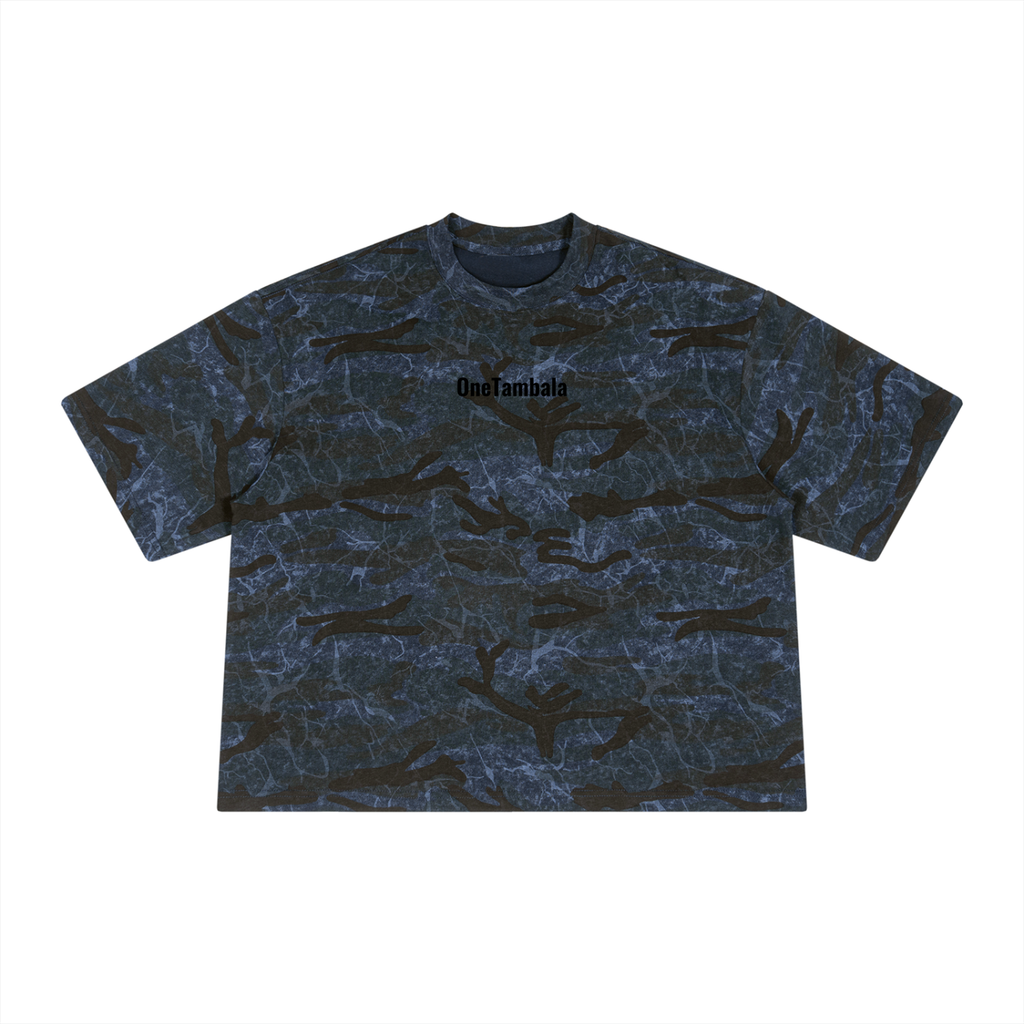 Unisex Boxy Camo Print T-Shirt
