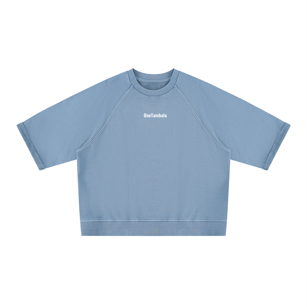 Unisex Vintage Wash Boxy Short Sleeve Sweatshirt