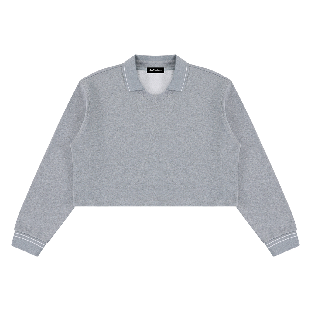 Women’s Crop Collared Sweatshirt