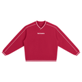 Unisex Color Block V-Neck Sweatshirt