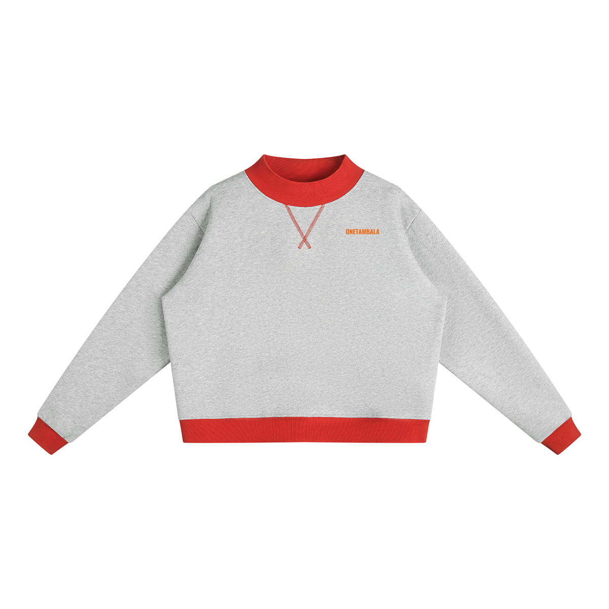 Women’s Mock Neck Crewneck Sweatshirt