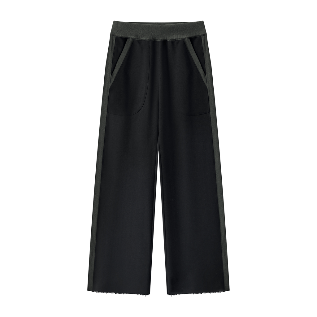 Women's Color Block Raw Hem Sweatpants