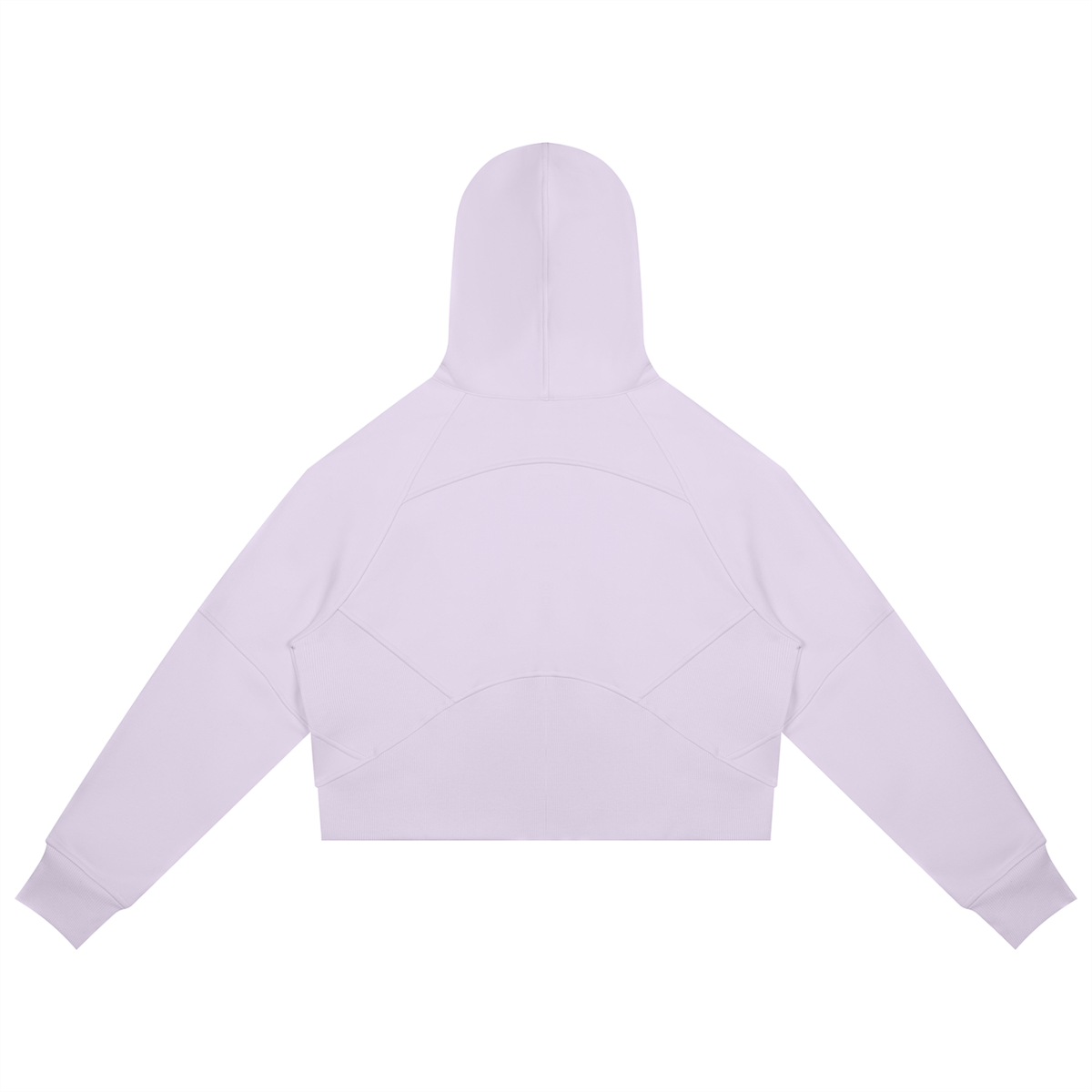 Cropped Zip-Through Hoodie