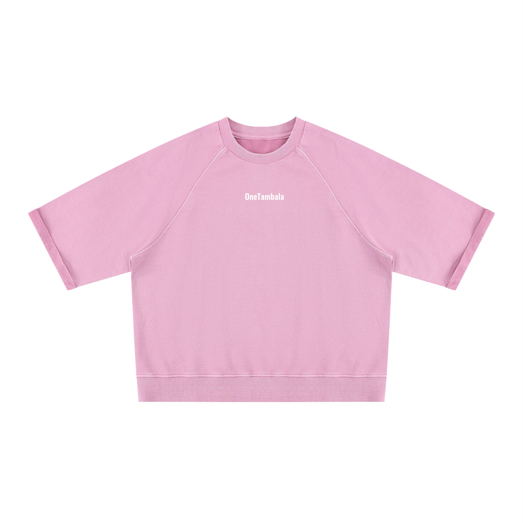 Unisex Vintage Wash Boxy Short Sleeve Sweatshirt