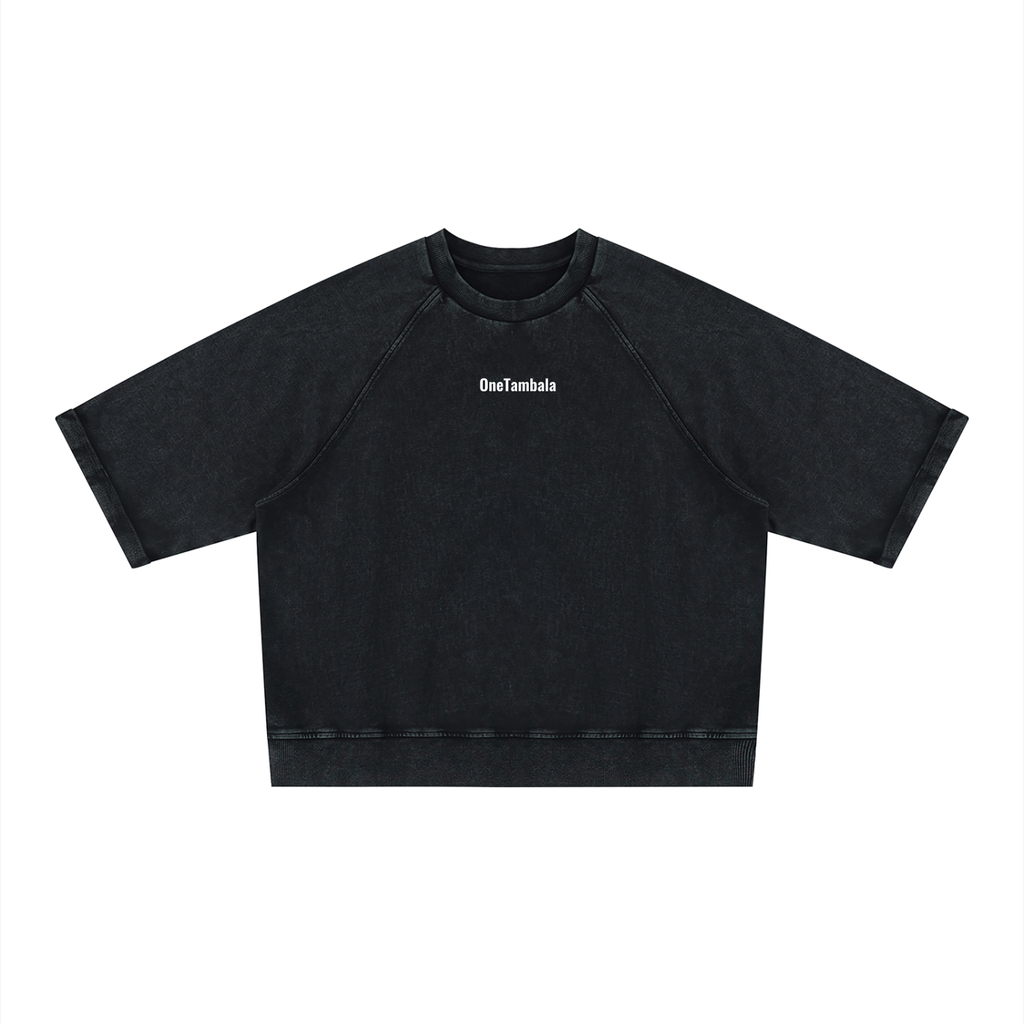 Unisex Vintage Wash Boxy Short Sleeve Sweatshirt