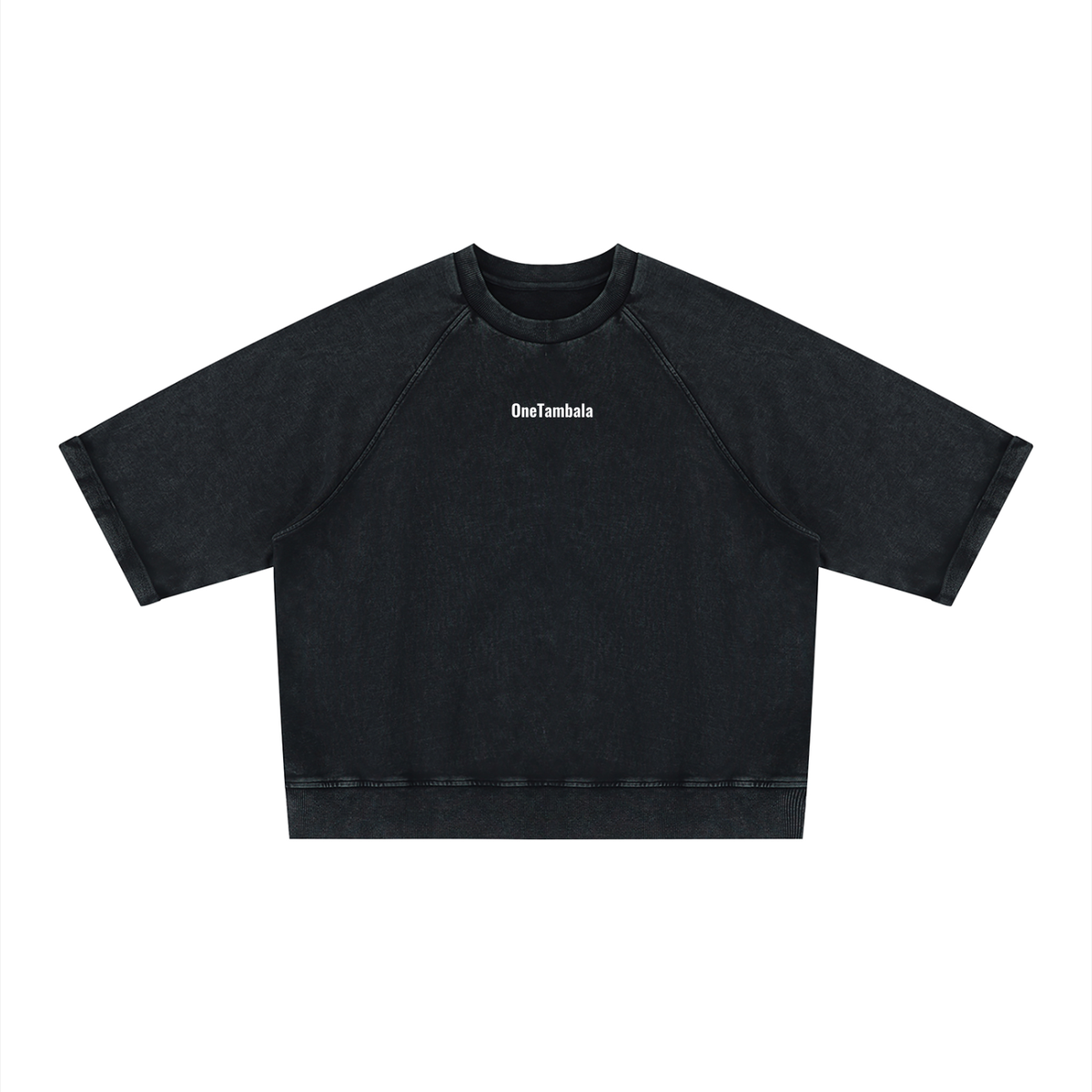 Unisex Vintage Wash Boxy Short Sleeve Sweatshirt