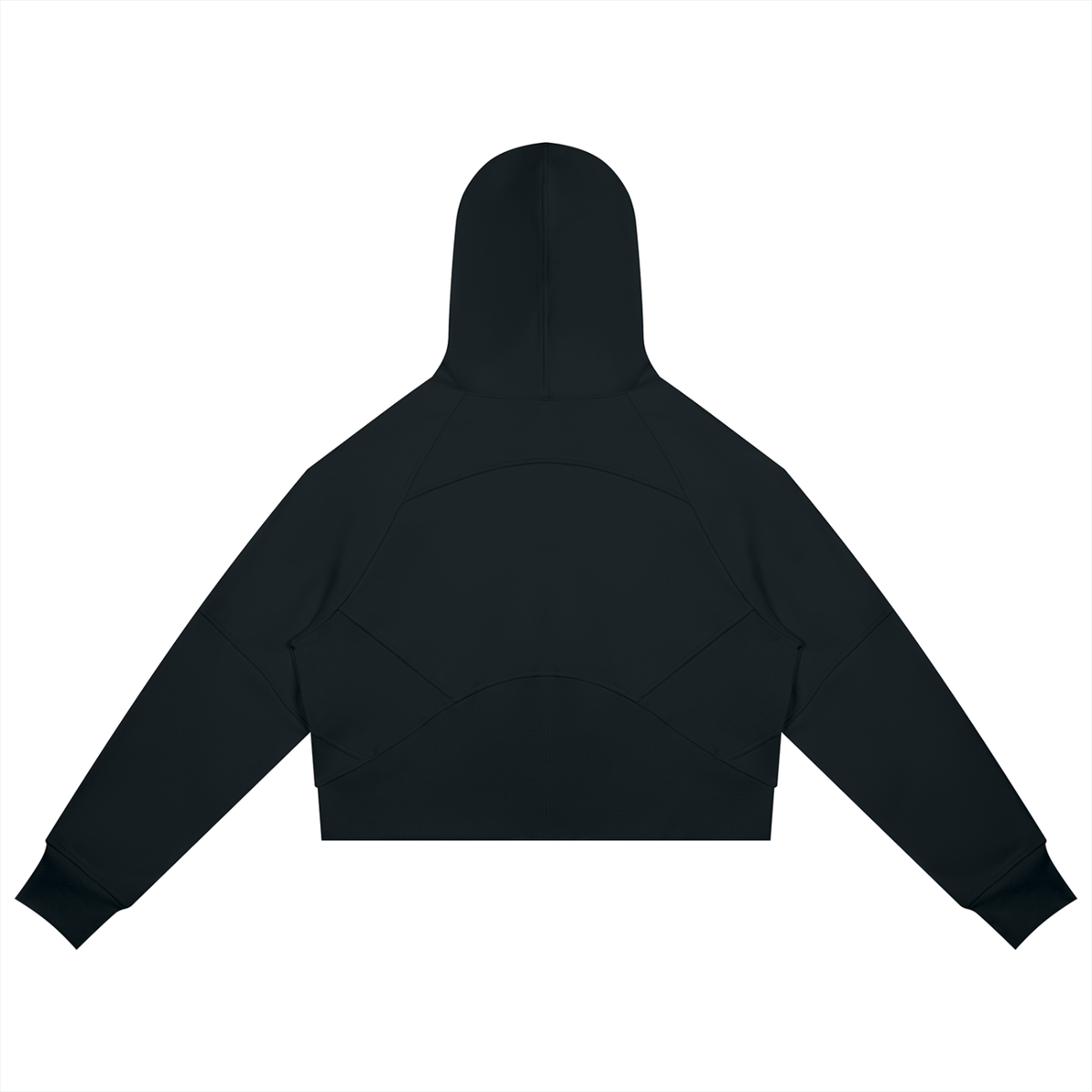 Cropped Zip-Through Hoodie