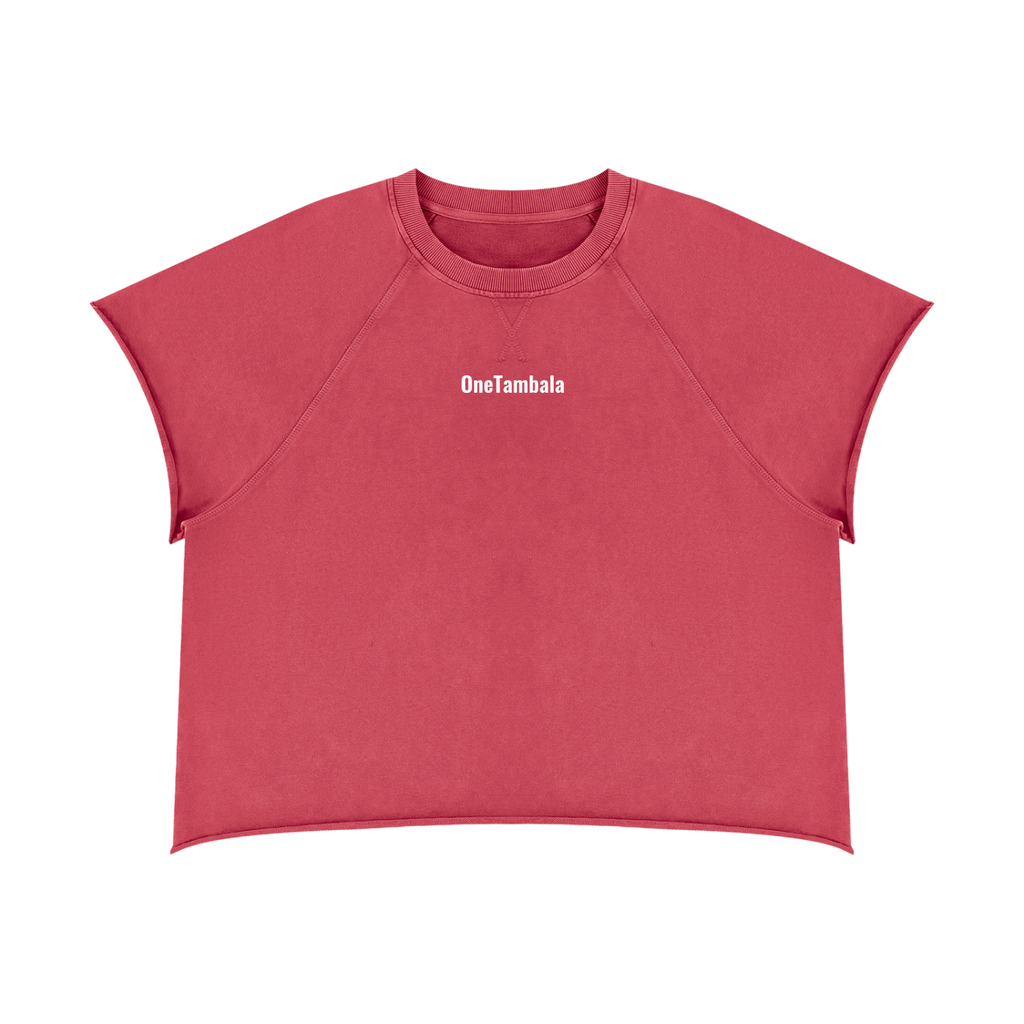 Unisex Vintage Wash Raw Edge Boxy T-Shirt