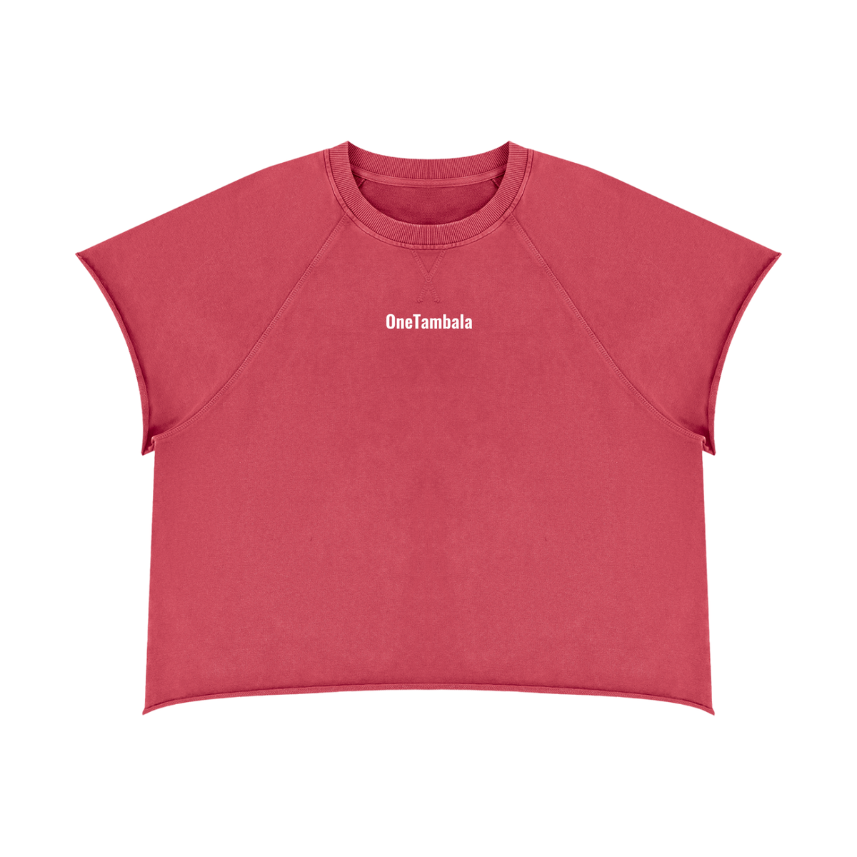 Unisex Vintage Wash Raw Edge Boxy T-Shirt