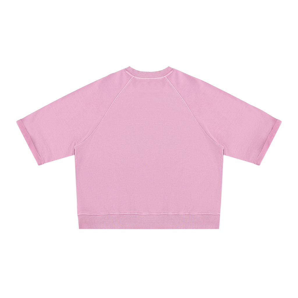 Unisex Vintage Wash Boxy Short Sleeve Sweatshirt