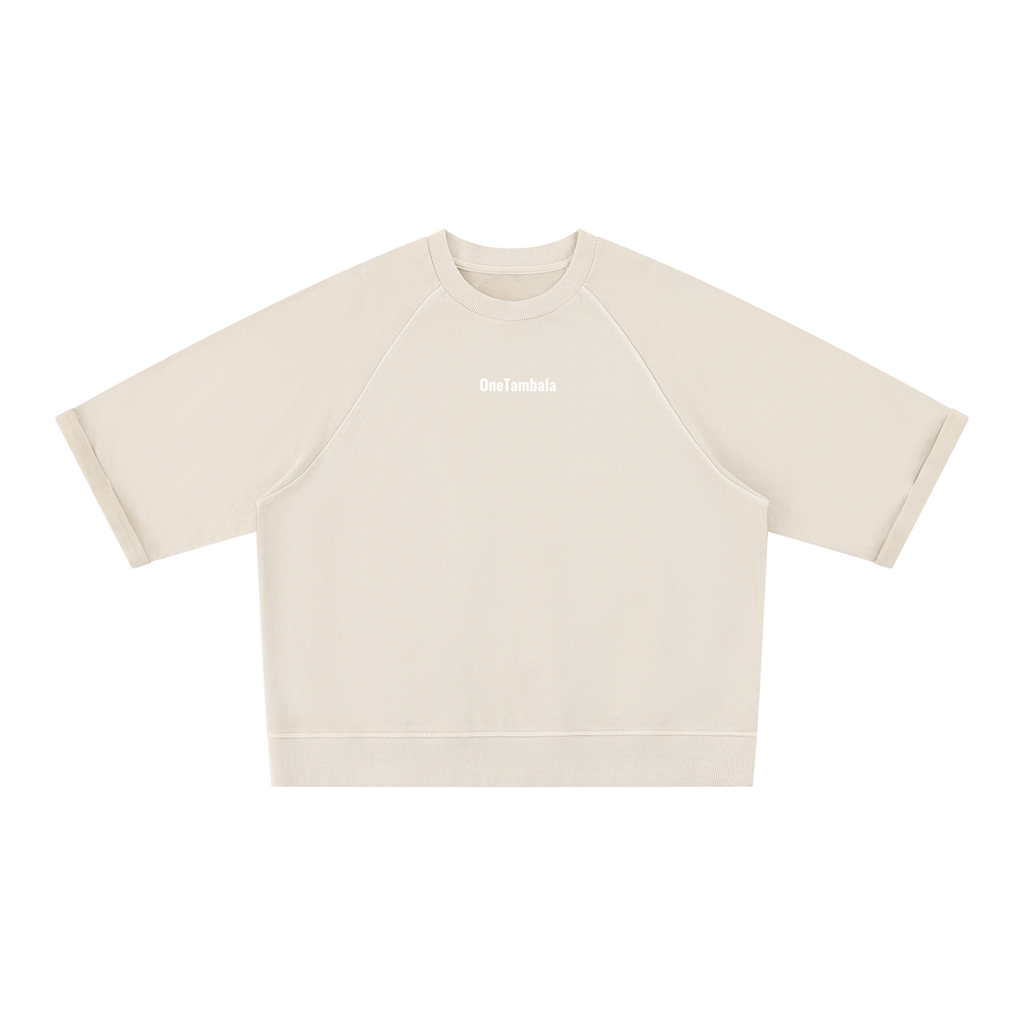 Unisex Vintage Wash Boxy Short Sleeve Sweatshirt